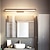ieftine Lumini Vanity-15.6in 23.5in 31.2in lampă de perete cu LED modernă și minimalistă living dormitor baie măsuță de toaletă lampă frontală oglindă cafea neagră ac220v ac110v