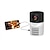 levne Projektory-2023 přenosný mini projektor 3000 lumenů 3D LCD video led domácí kino 1080p av/usb