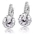 abordables Bijoux mode-2 pièces Boucles d&#039;oreille Clou Boucle d&#039;Oreille Créoles For Femme Zircon Citrine Soirée Mariage Décontractée Zircon Alliage Solitaire Rondes