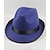 cheap Men&#039;s Hats-Men&#039;s Fedora Hat Brim Hat Black Wine Woolen Fedoras events Festival Plain UV Sun Protection Sunscreen