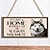 preiswerte wandschilder aus holz-1pc Haustier Hund Wandbehang, Holz Tier Hund Muster Plakette Schild wll Dekor Zubehör, für Zoohandlung Café Zimmer Dekor Haushaltsgegenstände 4&#039;&#039;x8&#039;&#039; (10cmx20cm)