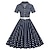 Χαμηλού Κόστους Ιστορικές &amp; Vintage Στολές-Ρετρό vintage φόρεμα σε γραμμή του 50 φόρεμα κοκτέιλ της δεκαετίας του 1950 καθημερινά φόρεμα φόρεμα πάρτι κοστούμι flare φόρεμα γυναικεία κοστούμι vintage cosplay party / βραδινό φόρεμα