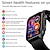 billige Smartwatches-TK12 Smart Watch 1.96 inch Smartur Bluetooth EKG + PPG Temperaturovervågning Skridtæller Kompatibel med Android iOS Dame Herre Lang Standby Handsfree opkald Vandtæt IP 67 39 mm urkasse