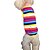 cheap Dog Clothes-Dog Colorful Apparel Summer Rainbow Cotton T-Shirt Pet Vest Cool Breathable