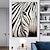 cheap Animal Paintings-Oil Painting 100% Handmade Hand Painted Wall Art On Canvas Abstract Landscape Zebra Animal Modern Home Decoration Decor Rolled Canvas No Frame Unstretched