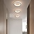 ieftine Montaj Plafon-plafoniera cu led 1 lumină 20 cm design inel lumini cu montare încastrabilă cu gel de siliciu plafoniera din aluminiu pentru coridor verandă bar lămpi creative pentru balcon alb cald/alb 110-240v