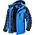 cheap Softshell, Fleece &amp; Hiking Jackets-Men&#039;s Ski Jacket Waterproof Hiking Jacket Hiking Fleece Jacket Fleece Winter Outdoor Thermal Warm Waterproof Windproof Breathable Outerwear Trench Coat Top Hunting Ski / Snowboard Fishing Red Army