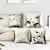 cheap Floral &amp; Plants Style-Vintage Floral Double Side Cushion Cover 4PC Soft Decorative Square Throw Pillow Cover Cushion Case Pillowcase for Bedroom Livingroom Superior Quality Machine Washable Indoor Cushion for Sofa Couch Bed Chair