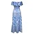 cheap Maxi Dresses-Women&#039;s Sundress Summer Dress Boho Dress Long Dress Maxi Dress Streetwear Casual Floral Print Outdoor Holiday Vacation Off Shoulder Short Sleeve Dress Loose Fit Red Blue Summer Spring S M L XL