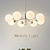 abordables Éclairages Spoutnik-Lustre spoutnik moderne design globe, plafonnier semi-encastré 3/5/8 lumières chrome pour chambre, salle à manger, salon, cuisine, culot e27, ampoules non incluses