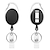 cheap Car Pendants &amp; Ornaments-2PCS Retractable Pull Keychain Lanyard ID Badge Holder Name Tag Card Belt Clip Key Ring Buckle Badge Holder Accessories