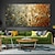 cheap Floral/Botanical Paintings-Oil Painting Hand Painted Horizontal Panoramic Abstract Floral / Botanical Modern Stretched Canvas