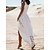 cheap Maxi Dresses-Women&#039;s Party Dress Lace Dress White Dress Long Dress Maxi Dress White Pure Color Sleeveless Summer Spring Fall Lace Fashion V Neck Vacation Summer Dress S M L XL