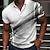 voordelige herenpolo&#039;s met knopen-Voor heren POLO Shirt Golfshirt Welving Strijkijzer Lichtgeel Zwart Geel Rood Donkergroen 3D-afdrukken Straat Dagelijks Korte mouw 3D Button-omlaag Kleding Modieus Casual Comfortabel