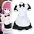 cheap Anime Costumes-Inspired by Bocchi the Rock! Gotoh Hitori Cosplay Maid Costume Anime Cosplay Costumes Japanese Carnival Cosplay Suits Short Sleeve Costume For Women&#039;s