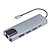 levne USB rozbočovače-dokovací stanice usb typ c usb c hub 3.0 adaptér 8v1 hdmi sd/tf čtečka karet pro macbook air ipad periferní zařízení notebooku