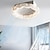 abordables Lampes de Ventilateur de Plafond-ventilateurs de plafond avec lumières encastrés ventilateur de plafond intérieur à profil bas, ventilateurs de plafond sans lame à intensité variable de 19,5 &quot;avec télécommande, smart 3 couleurs 6