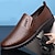cheap Men&#039;s Slip-ons &amp; Loafers-Men&#039;s Loafers &amp; Slip-Ons Moccasin Driving Loafers Walking Casual Outdoor Daily PU Breathable Loafer Black Brown Summer Spring