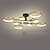 baratos Luzes de teto reguláveis-luminária de teto led exclusivo design sputnik 8 cabeças 35,4&quot; lustre led adequado para sala de jantar sala de estar e cozinha 110-240 v ouro preto