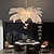 Недорогие Островные огни-светодиодная подвесная люстра, великолепная очень большая 60 см, 3 лампы, белый букет из страусиных перьев, подвесной светильник, романтический светильник для спальни ресторана