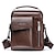 cheap Laptop Bags,Cases &amp; Sleeves-Mens PU Leather Briefcases Business Bag Shoulder Bag Fashion Crossbody Bag Retro Messenger Bags Casual Satchel Travel Bag Valentine&#039;s Day Gift