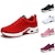 cheap Women&#039;s Sneakers-Women&#039;s Sneakers Running Shoes Athletic Non-slip Flyknit Air Cushion Cushioning Breathable Lightweight Soft Running Jogging Rubber Knit Spring Fall Black White Pink Red