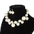 preiswerte Kostümschmuck-Ohrringe Perlenkette Choker 2 Stk Flapper Accessoires Retro Vintage 1920er Legierung für den großen Gatsby Cosplay Damen Modeschmuck Modeschmuck