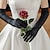 voordelige Handschoenen voor feesten-Satijn Ellebooglengte Handschoen Vintage-stijl / Elegant Met Zwart-redCubanHee / Pure Kleur Bruiloft / feesthandschoen