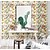 cheap Floral &amp; Plants Wallpaper-Floral Botanical Wallpaper Peel and Stick  Wallpaper for Bedroom Cabinet Wall Office Decor 118 * 17.7in
