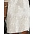 abordables robes unies-Robe casual Robe Droite Femme Robe mi-longue Polyester Mode Moderne Extérieur du quotidien Col V Patchwork Jacquard Manches 3/4 Eté Printemps Automne Standard Abricot Feuille Plein S M L XL 2XL