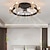 abordables Lampes de Ventilateur de Plafond-ventilateurs de plafond avec télécommande 3/6 lumière encastrée ventilateur de plafond intérieur à profil bas 39 &quot;220-240v