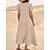 abordables Robes en coton et lin-Robe casual Femme Robe longue maxi Coton Lin Uni du quotidien Col Ras du Cou Poche Manche Courte Eté Ample Rose Claire Bleu Ciel Kaki S M L XL 2XL