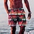 cheap Men&#039;s Shorts-Men&#039;s Board Shorts Swim Shorts Swim Trunks Coconut Tree Graphic Prints Drawstring with Mesh lining Elastic Waist Short Quick Dry Casual Daily Holiday Hawaiian Boho Red Blue Micro-elastic