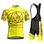 cheap Men&#039;s Clothing Sets-21Grams Men&#039;s Cycling Jersey with Bib Shorts Short Sleeve Mountain Bike MTB Road Bike Cycling Yellow Red Blue Graphic Bike Moisture Wicking Quick Dry Spandex Sports Graphic Funny Clothing Apparel