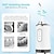 cheap Teeth Whitening-4 In 1 Water Flosser For Teeth Cordless Water Flossers Oral Irrigator With DIY Mode 4 Jet Tips Tooth Flosser Portable And Rechargeable For Home Travel For Men And Women Daily Teeth Care