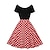 olcso Történelmi és vintage jelmezek-50-es évek egy vonalú ruha retro vintage 1950-es évek lengő ruha flare ruha női jelmez vintage cosplay alkalmi napi ruha