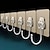 billiga Badrockskrokar-5st väggkrokar väggmonterad hängare stora självhäftande krokar stor storlek gratis stanskrok för badrum kök rum badrumstillbehör