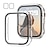 billiga Smartwatch-fodral-2-pack Watch Case Kompatibel med Apple Watch Series 8 7 41mm 45mm / Series 6 5 4 SE 40mm 44mm / Series 3 2 1 38mm 42mm Reptålig Dammsäker HD Clear Hård PC Klocka Skal