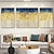 billige Blomstrede/botaniske malerier-guld abstrakt håndmalet oliemaleri tyk tekstur lærred maleri moderne vægkunst hjem dekorative malerier til stuen