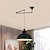 cheap Island Lights-LED Pendant Light Industrial Pendant Light Fixture Swing Arm Hanging Light, Adjustable Dome Ceiling Pendant Light for Dining Room Living Room in Black/White