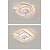 זול אורות מאוורר תקרה-מאווררי תקרה עם אורות עם פרופיל נמוך מאוורר תקרה מקורה, מאווררי תקרה ללא להבים ניתנים לעמעום עם שלט רחוק, חכם 3 צבעים 6 מהירויות הפיך