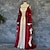 preiswerte Historische &amp; Vintage-Kostüme-Retro Vintage Mittelalterlich Renaissance Kleid Vikinger Elfen Damen Feste Farbe Maskerade Party Kleid
