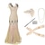 cheap Great Gatsby-The Great Gatsby Plus Size Roaring 20s 1920s Cocktail Dress Vintage Dress Flapper Dress Outfits Prom Dress Women&#039;s Tassel Fringe Costume Vintage Cosplay Performance Party Cocktail Party 1 Necklace