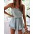 cheap Jumpsuits-Women&#039;s Romper Solid Color Lace up Ruffle Ordinary Strapless Daily Holiday Sleeveless Regular Fit White Yellow Light Blue S M L Summer
