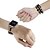 baratos Pulseiras de Apple Watch-Pulseira de joias Compatível com Pulseira Apple Watch 38mm 40mm 41mm 42mm 44mm 45mm 49mm Feminino Com Miçangas Dois tons Contas pulseira de substituição para iwatch Series Ultra 8 7 6 5 4 3 2 1 SE