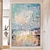 billiga Abstrakta målningar-oljemålning handgjord handmålad väggkonst abstrakt himmel blueslandskap landskap heminredning dekor rullad duk ingen ram osträckt