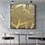 זול ציורים אבסטרקטיים-עיגול מוזהב גדול ציור שמן על בד מופשט מקורי קו זהב מרקם אקריליק ציור קיר אמנות סלון