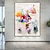 billige Abstrakte malerier-oljemaleri håndlaget håndmalt veggkunst abstrakt knivmaleri landskap rød hjemmedekorasjon dekor rullet lerret uten ramme ustrukket