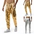 olcso Történelmi és vintage jelmezek-férfi nadrág cargo nadrág bő nadrág hip hop táncjelmezek fényes fémes 1980-as évek ezüst arany