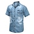 Χαμηλού Κόστους ανδρικά τζιν πουκάμισα-Ανδρικά Πουκάμισο Πουκάμισο με κουμπιά Καλοκαιρινό πουκάμισο Τζιν πουκάμισο Πουκάμισο Chambray Θαλασσί Σκούρο γκρι Μπλε Απαλό Κοντομάνικο Σκέτο Απορρίπτω Causal Καθημερινά Κουμπί-Κάτω Ρούχα
